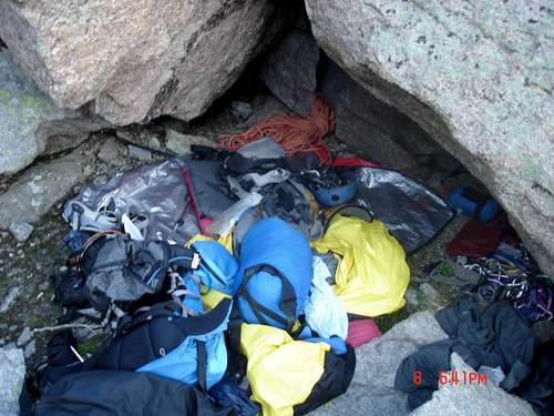 Many bivy options available even if the main one is occupied