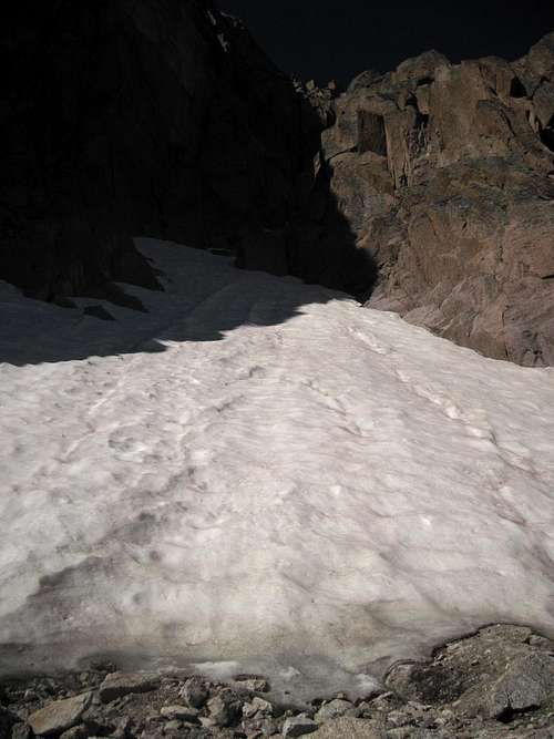 Base of the Notch Couloir