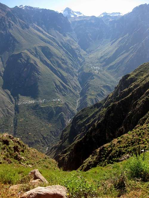 Quebrada Sepregina from the other side of Colca Canyon