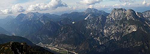 Carnic Alps from Cuel dei Pez