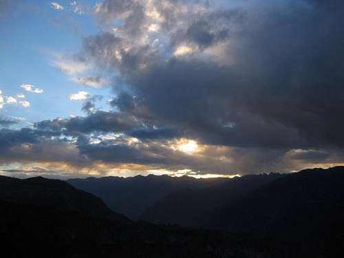 Sunset over Colca Canyon