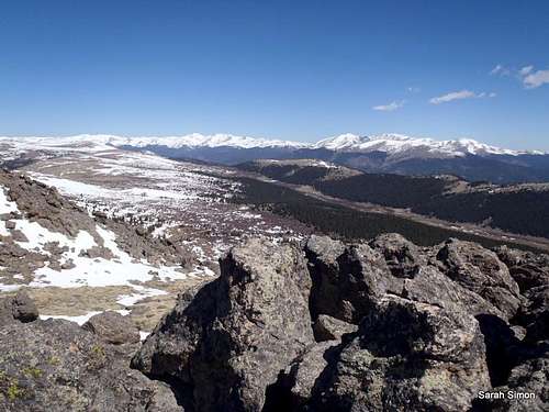 Views north-northwest from the summit