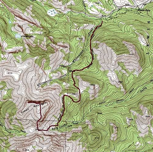 Crown Mountain Route Map