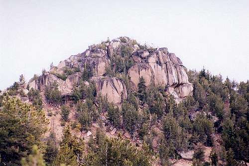 Coleman Peak's summit rocks...