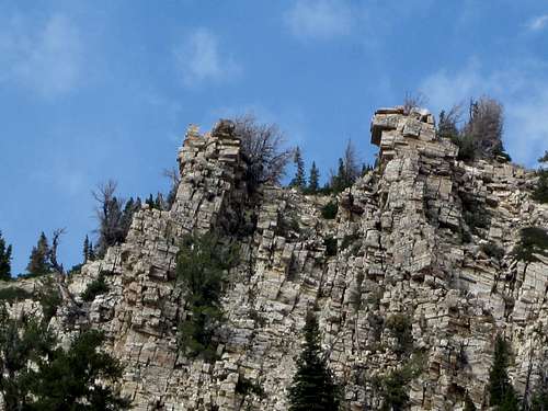 Odd rock formation on Mt. Independence.