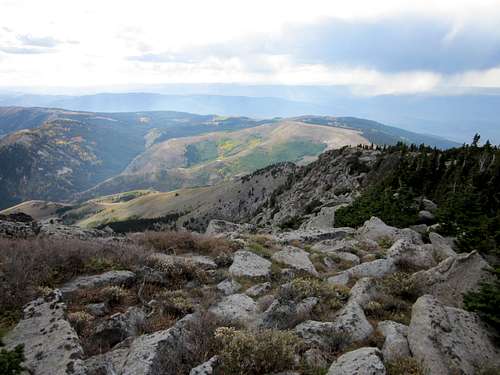 Looking West from Cache Peak
