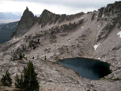 Lake 9200 from slopes of Peak 10375