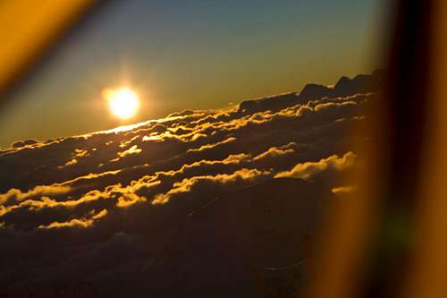 Cho Oyu - Above the clouds Sunset