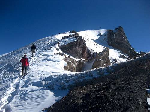 The summit ridge of Misti