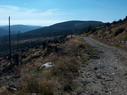 Road over the Lví důl valley 