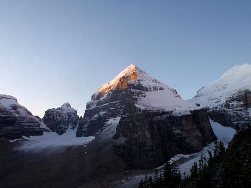 First light on Mt. Lefroy
