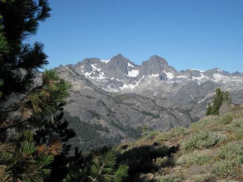 Mt. Ritter and Banner Peak from San Joaquin Ridge