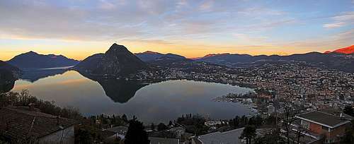 Morning above Lugano