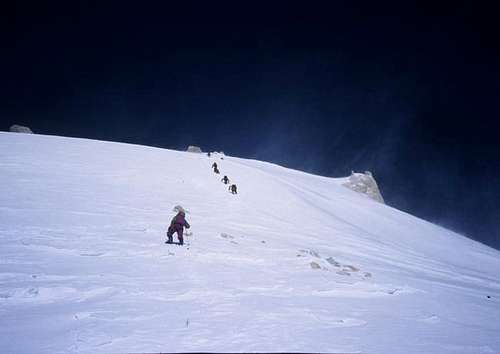 Heading for the summit - the...