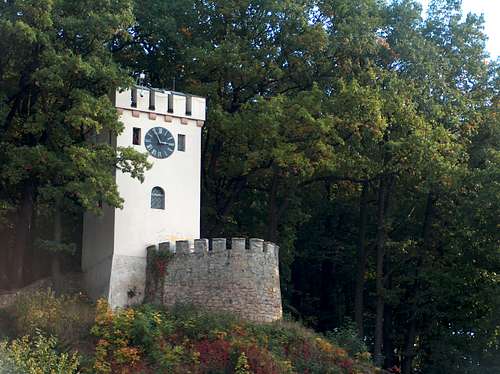 Castle tower in the centre of Szczawno-Zdrój