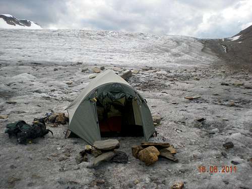 Icefield camp