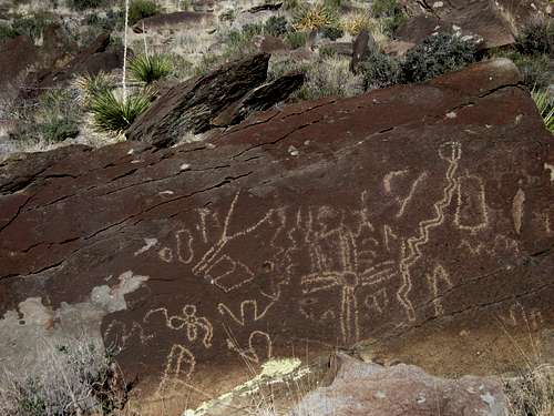 New Mexico Petroglyph at Alamo Mountain