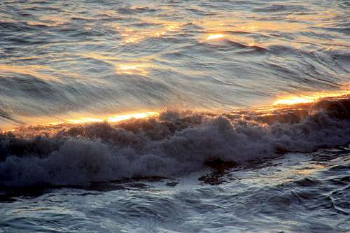 Sunset surf Pirates Cove