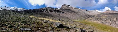 Panorama of Nevado Chucura  foresummit