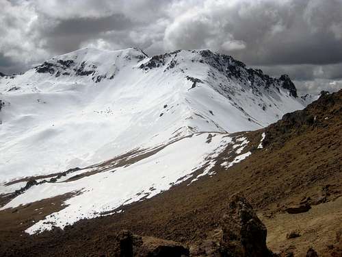 Nevado Huarancante seen along the south ridge