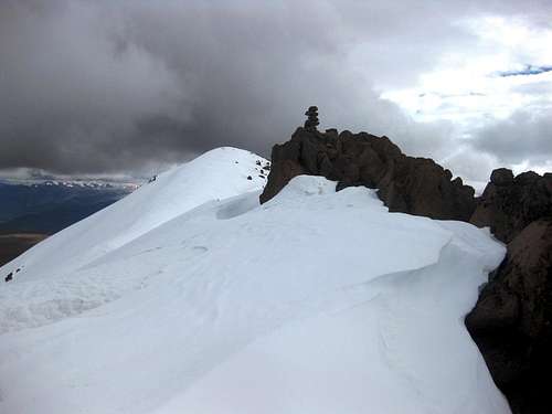 A useless cairn on Nevado Huarancante