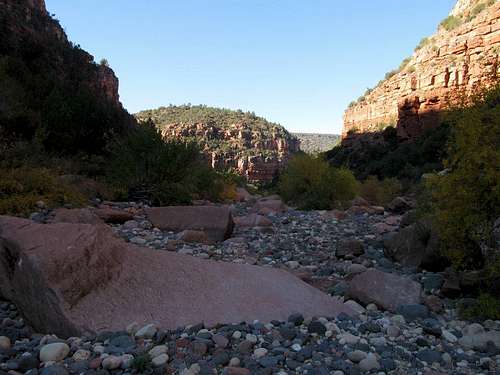 Opening up of the inner Canyon