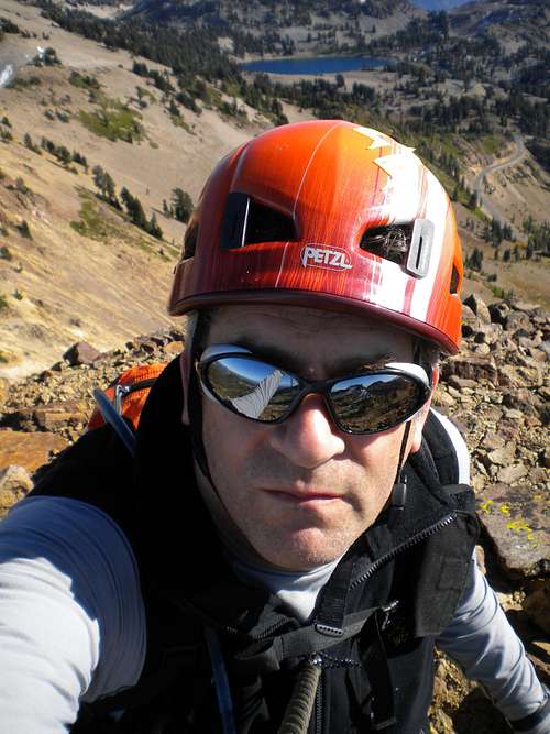 Self Portrait from summit of Pilot Pinnacle, 10-29-2011