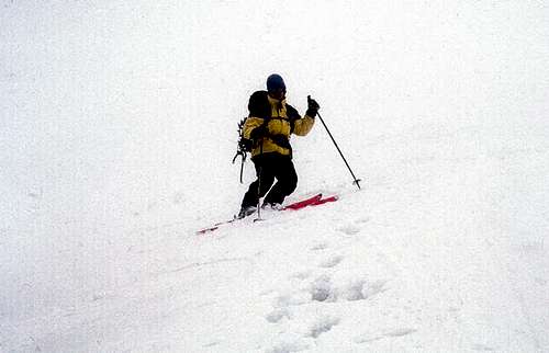 Year 1999. My co-skier Martin...