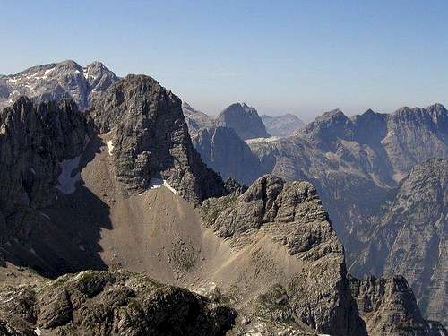 The north face of Pihavec and...