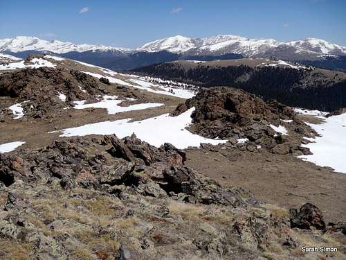 Views from the summit - toward Guanella Pass