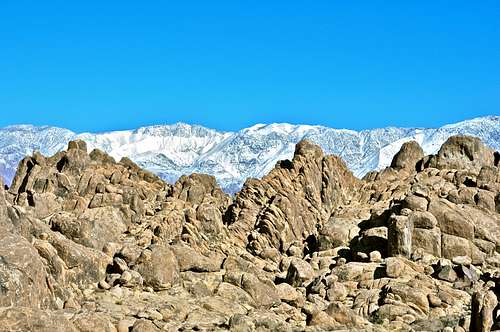 Inyo Mountains seen from The Alabama Hills