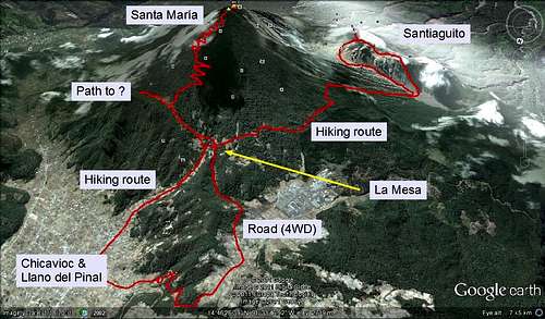 Santa María route diagram  