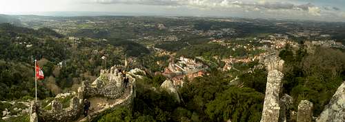 Panoramic Image of the Castelo dos Mouros