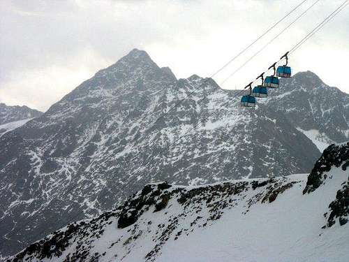 Cable car to Hinterer...