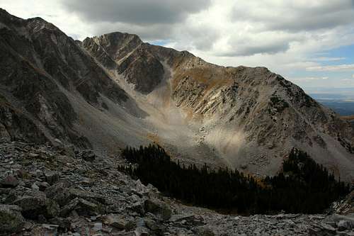 The north side of Middle Truchas Peak
