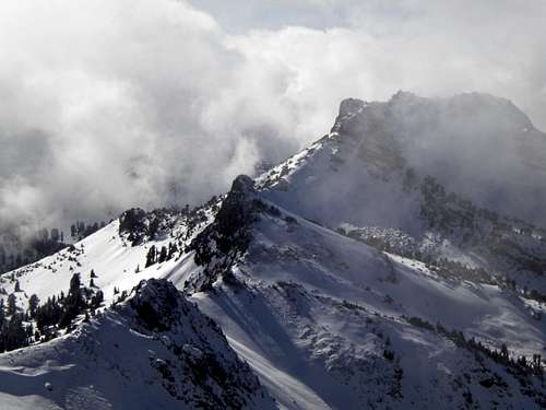 Eagle Peak snowshoe summit, 11-12-2011