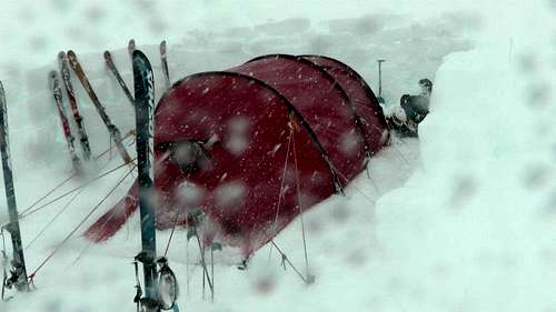 Tent in Storm
