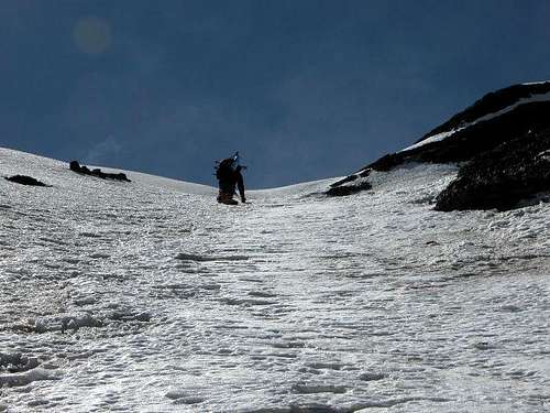 Heading up to high camp....