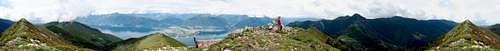 360° summit panorama Monte Gambarogno