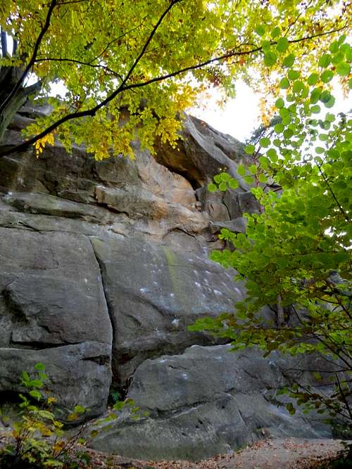 Rock climbing area