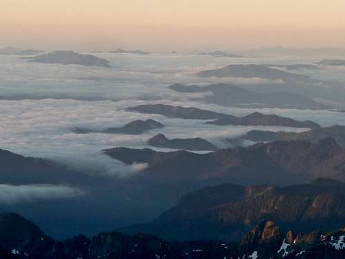Morning Ridges Above the Clouds