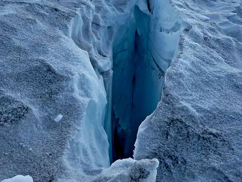 Looking into a Crevasse