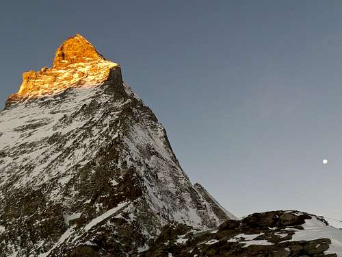 Matterhorn in the first light of day.