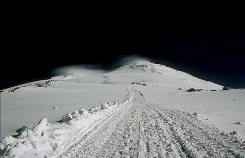 Elbrus from the ratrak way to...