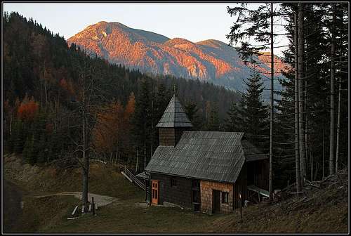 The small church on Maleznik saddle