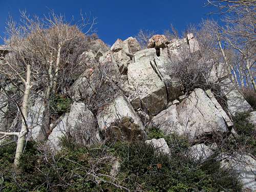 A rocky section on Lewiston's S Slopes