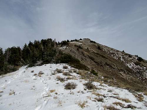 Lewiston Peak and ridge