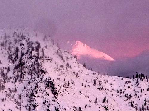 Glacier Peak during Sunrise