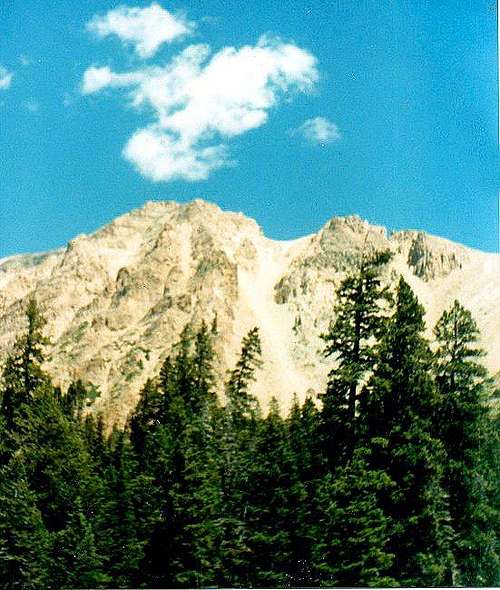 Un-mamed peak east of The...