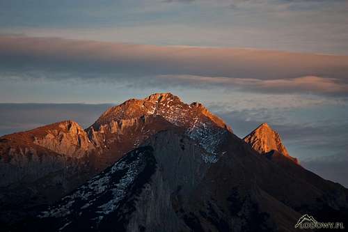 White Tatras at sunset